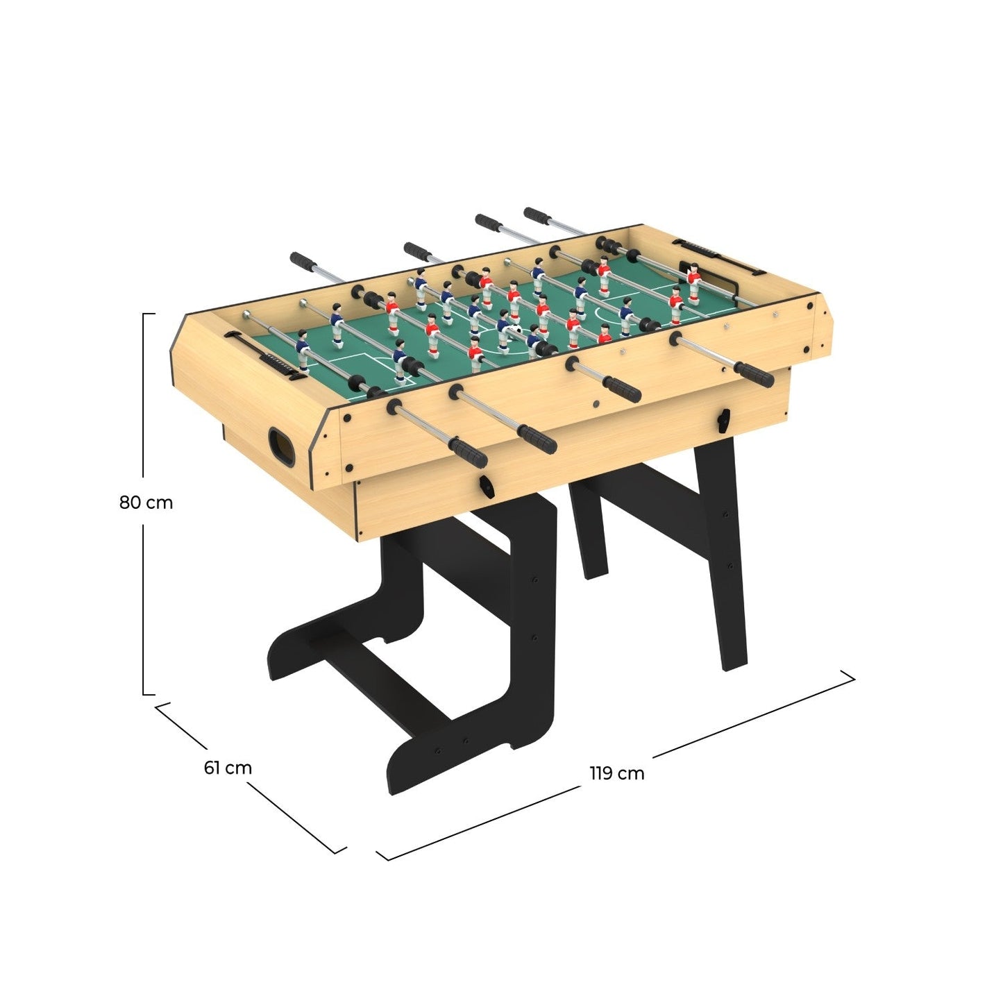 Mister Babyfoot Table multi-jeux pliable Helmi 16 en 1